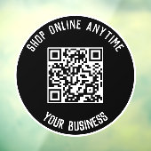 Fenêtre Code QR de l'entreprise - Autocollant pour vitrine (Feuille 3)
