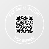 Fenêtre Code QR d'entreprise Autocollant pour vitrine - Ac (Feuille)