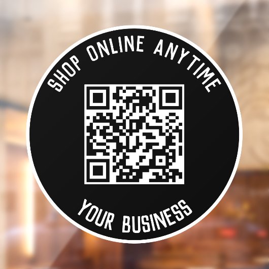Fenêtre Code QR d'entreprise Autocollant pour Vitrine - Ac (Feuille 2)