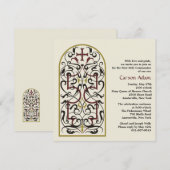 Fenêtre de la cathédrale Invitation religieuse (Devant / Derrière)