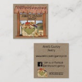 Fenêtre de pays principal sur Kraft Carte de visit (Devant / Derrière)