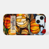 Fenêtre en verre tendu avec Citrouilles (Verso Horizontal)