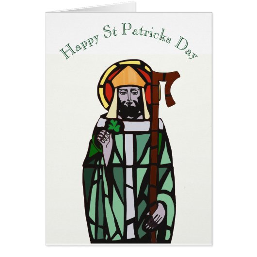 Fenêtre en verre tendu Design de St Patrick (Devant)