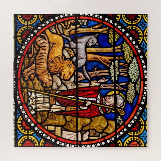 Fenêtre en verre tendu St. Francis Puzzle (Horizontal)