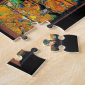 Fenêtre en verre tendu Tiffany Puzzle paysage de c (Côté)