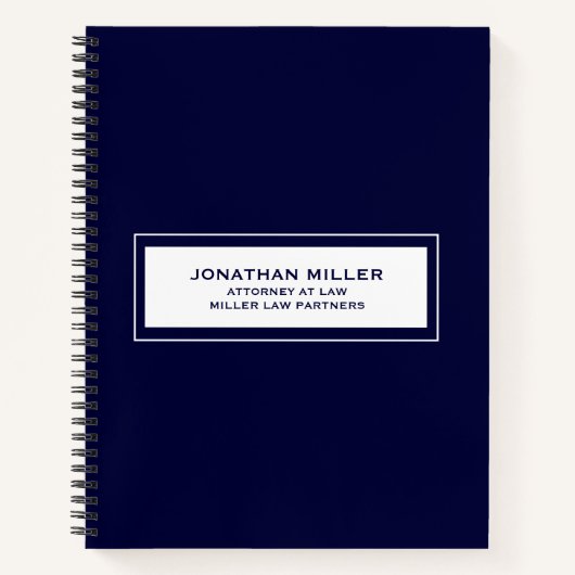 Fenêtre personnalisable Carnet bleu marine classiq (Devant)