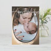 Fenêtre Plan Afficher Joyeux Carte photo de vacanc (Debout devant)