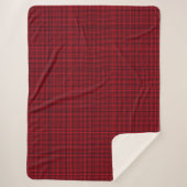 Fenêtre Sherpa Blanket-Grand Rouge Jester Plaid (Devant)