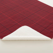 Fenêtre Sherpa Blanket-Grand Rouge Jester Plaid (3/4)
