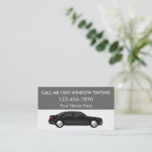 Fenêtre teintant des cartes de visite (Debout devant)