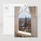 Fenêtre vers le monde Carte postale - (de Milan Du (Devant / Derrière)