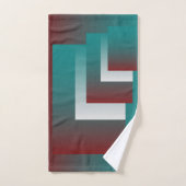 Fenêtres en blanc bordeaux turquoise (Serviette à main)