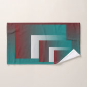 Fenêtres en blanc bordeaux turquoise (Serviette à main)