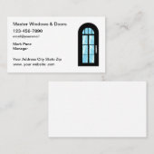 Fenêtres Et Portes Cartes de visite Modernes (Devant / Derrière)