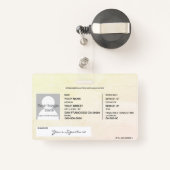 Feng Shui Badge (Achterkant met intrekbare)