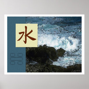 Feng Shui: Bagua-Afbeeldingen: waterlandschap Poster