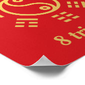 Feng Shui - Bagua Gold Poster (Hoek)
