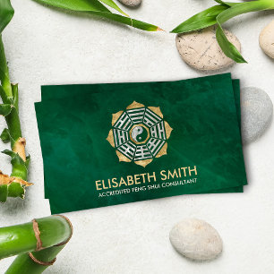 Feng Shui Bagua/Pakua Lotus mandala Visitekaartje