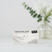 Feng Shui Calligraphy Symbol and Lucky Bamboo Visitekaartje (Staand voorkant)