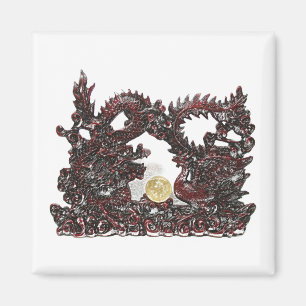 Feng Shui Dragon & Phoenix Magneet
