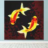 Feng Shui Goldfishes Canvas Afdruk (Insitu (Houten vloer))