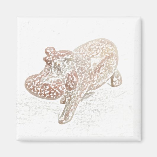 Feng Shui Hippo Magneet (Voorkant)
