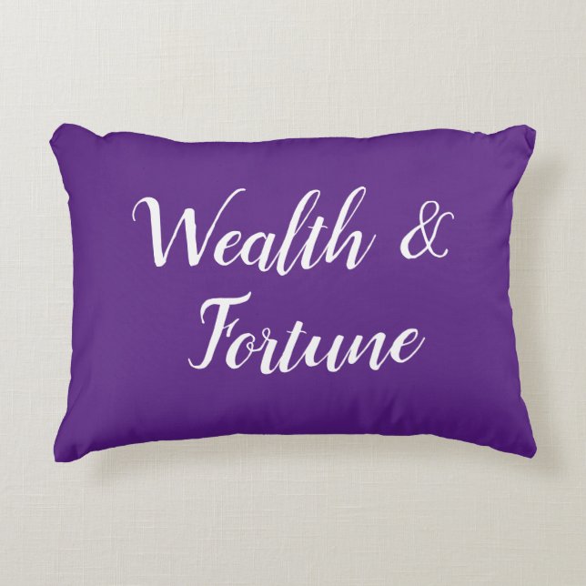 Feng Shui "Richesse et fortune" Accent Coussin (Devant)