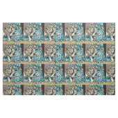 Feng Shui Tiger blanc tissu (Fat Quarter)