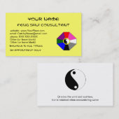 Feng Shui (version 2) - modèle de carte de visite (Devant / Derrière)