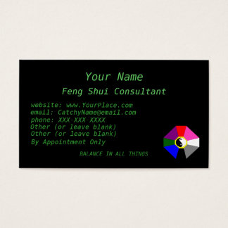 modele de carte de visite feng shui