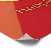 Feng Shui Wall Art - Red four Good Luck Symbols Poster (Hoek)