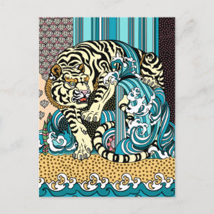 Feng Shui White Tiger Briefkaart