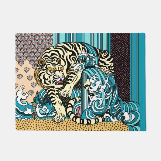 Feng Shui White Tiger Deurmat (Voorkant)
