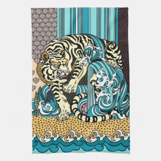 Feng Shui White Tiger Kitchen Towel Theedoek