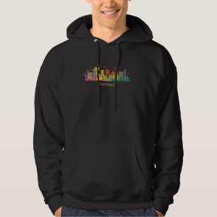 Feniciërs Skyline Kleurrijke stadsgezicht Phoenix Hoodie