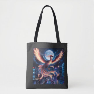 Fênix flamejante Bolsa Tote Draagtas