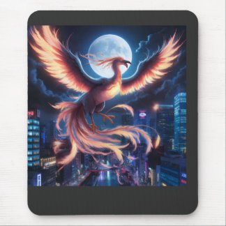 Fênix flamejante Mousepad Muismat