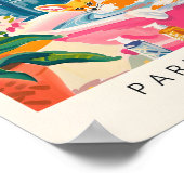 Fennec Fox Art Print, Roze muurkunst, Badkamer Dec Poster (Hoek)