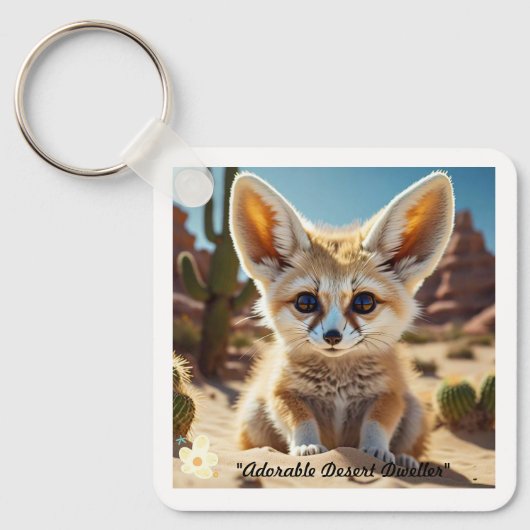 Fennec Fox Bliss Sleutelhanger (Voorkant)