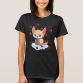 Fennec Fox Bubble Tea Fennec Fox  Fennec Foxes T-shirt (Voorkant)
