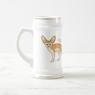 Fennec fox cartoon afbeelding bierpul