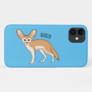 Fennec fox cartoon afbeelding iPhone 11 hoesje