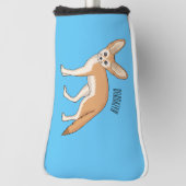 Fennec fox cartoon afbeelding golfheadcover (Draai 90)