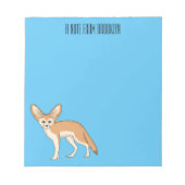 Fennec fox cartoon afbeelding notitieblok (Voorkant)