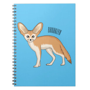 Fennec fox cartoon afbeelding notitieboek