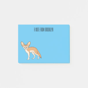 Fennec fox cartoon afbeelding post-it® notes