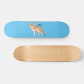 Fennec fox cartoon afbeelding skateboard (Horizontaal)