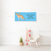 Fennec fox cartoon afbeelding spandoek (Insitu)