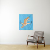 Fennec fox cartoon afbeelding wandkleed (In situ)