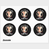 Fennec Fox Cute Fennic Fenec Animal Fox Ronde Sticker (Vel)